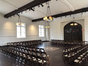 Room set up for a corporate event